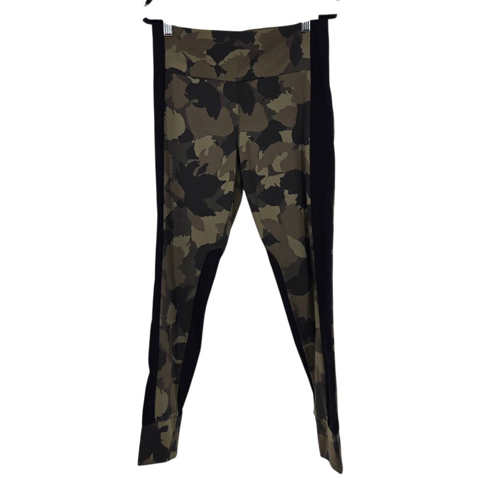 Athleta Green Essex Camo High Rise Hybrid Jogger Leggings W/ Pockets Size M